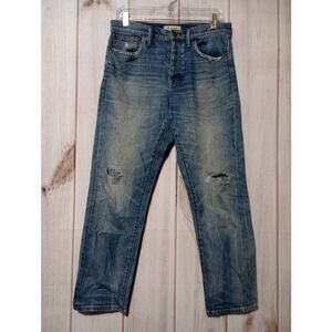 Madewell Jeans Ladies 28 Cruiser Straight‎ Distressed Button Closure